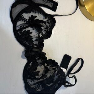 Elegant Black Lace Bra